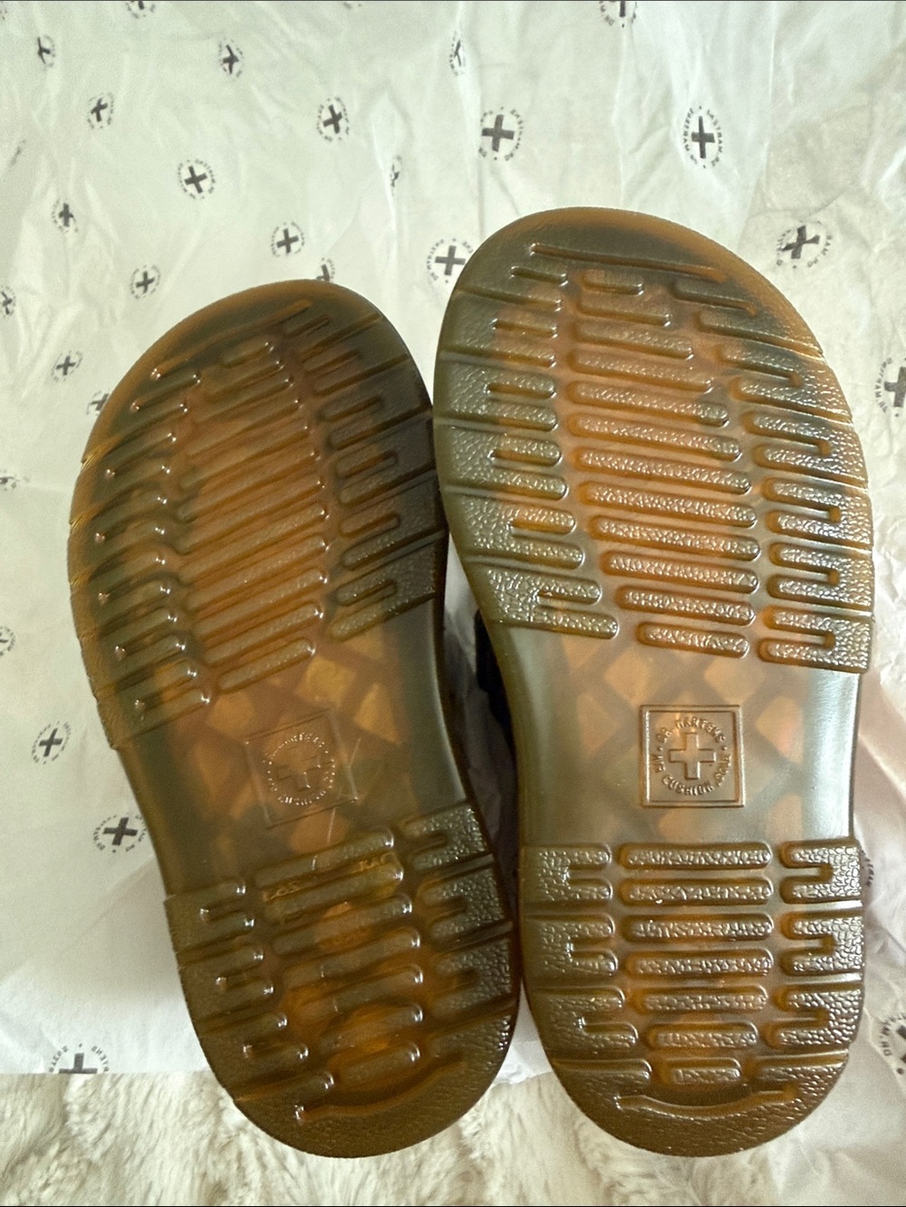 Dr. Martens Kids Black Leather Velcro Moby II Sandals - Picture 2 of 3